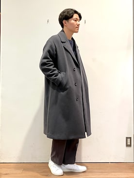「URBAN RESEARCH DOORS」｜「アイテム（その他アウター）」を使った、ゆーとさん（メンズ・177cm）の冬コーディネート