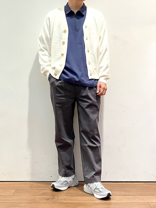 XL 90s Norm Thompson 墨黒 ハーフボタン プルオーバー エステル裏毛 ハーフジッププルオーバー #BLACK [HM-T008-051