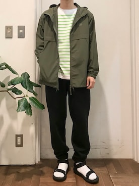 「patagonia」｜「アイテム（マウンテンパーカー）」を使った、ゆーとさん（メンズ・177cm）の春コーディネート