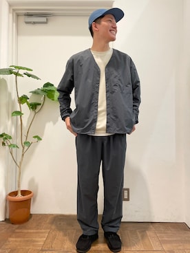「BURLAP OUTFITTER（バーラップアウトフィッター）のアイテム（ジャケット/アウター）」を使った、ゆーとさん（メンズ・178cm）の夏コーディネート