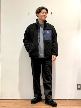 「クラークス」｜「アイテム（ブルゾン）」を使った、ゆーとさん（メンズ・177cm）の秋コーディネート