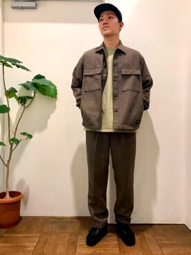 「PENDLETON（ペンドルトン）のアイテム（その他アウター）」を使った、ゆーとさん（メンズ・178cm）の秋コーディネート