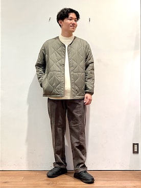 「キルトジャケット」｜「アイテム（ジャケット/アウター）」を使った、ゆーとさん（メンズ・177cm）の秋コーディネート