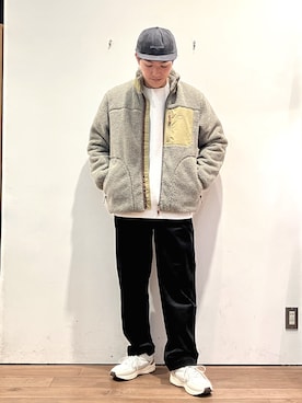 「patagonia」｜「アイテム（スウェット）」を使った、ゆーとさん（メンズ・177cm）の秋コーディネート