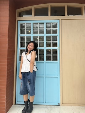 「NOのアイテム」を使った、huh_jueonさん（レディース・155cm）の春コーディネート