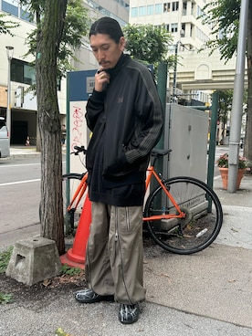 「アイテム（サンダル）」を使った、上ノ山 寛瑛さん（メンズ・172cm・30代）の夏コーディネート