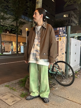 「アイテム（その他アウター）」を使った、上ノ山 寛瑛さん（メンズ・172cm・30代）の秋コーディネート