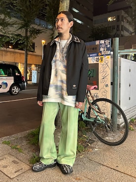 「アイテム（その他アウター）」を使った、上ノ山 寛瑛さん（メンズ・172cm・30代）の秋コーディネート