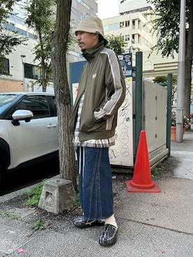 「デニム」｜上ノ山 寛瑛さん（メンズ・172cm・30代）の夏コーディネート