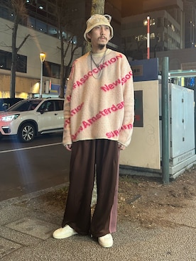 「アイテム（スニーカー）」を使った、上ノ山 寛瑛さん（メンズ・172cm・30代）の秋コーディネート