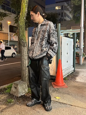 「アイテム（サンダル）」を使った、上ノ山 寛瑛さん（メンズ・172cm・30代）の夏コーディネート