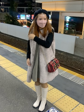 「fredy（フレディ）のアイテム」を使った、nozomiさん（レディース・155cm）の秋コーディネート