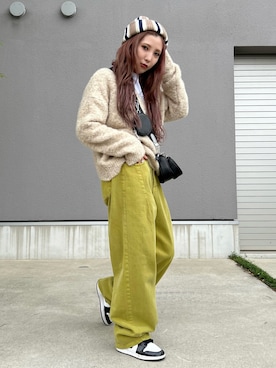 「Jordan」｜「アイテム（ニットキャップ/ビーニー）」を使った、Rie_eさん（レディース・154cm）の夏コーディネート