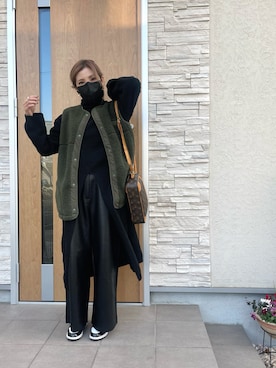 「Jordan」｜「アイテム（ワンピース/ドレス）」を使った、Rie_eさん（レディース・154cm）の冬コーディネート