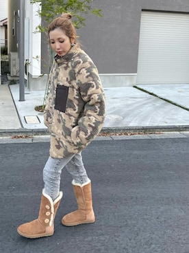 「merrylatte（メリーラテ）のアイテム」を使った、Rie_eさん（レディース・154cm）の冬コーディネート