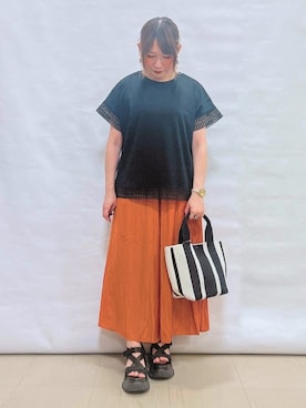 「DRESKIP（ドレスキップ）のアイテム」を使った、*Yui*さん（レディース・151cm）の夏コーディネート
