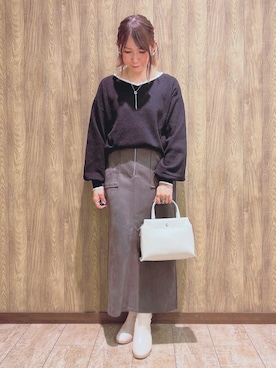 「DRESKIP（ドレスキップ）のアイテム」を使った、*Yui*さん（レディース・151cm）の冬コーディネート