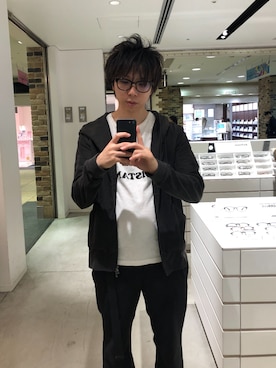 「EDIFICE（エディフィス）のアイテム（スラックス）」を使った、ジョニすけ【相互】さん（メンズ・170cm）の冬コーディネート