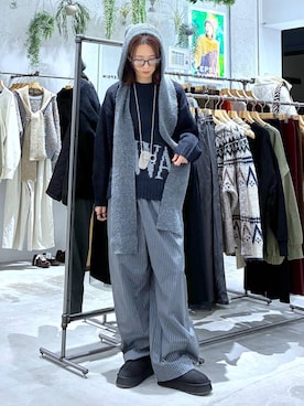 「アイテム（ネックレス）」を使った、たかね。さん（レディース・170cm・30代）の秋コーディネート