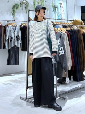 「アイテム（ショルダーバッグ）」を使った、たかね。さん（レディース・170cm）の秋コーディネート