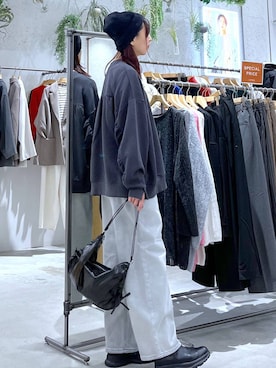 「アイテム（スウェット）」を使った、たかね。さん（レディース・169cm・30代）の秋コーディネート