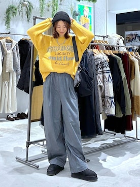 「アイテム（ネックレス）」を使った、たかね。さん（レディース・170cm・30代）の秋コーディネート