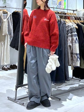 「アイテム（ニット/セーター）」を使った、たかね。さん（レディース・170cm・30代）の秋コーディネート