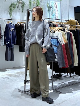 「アイテム（メガネ）」を使った、たかね。さん（レディース・170cm・30代）の秋コーディネート