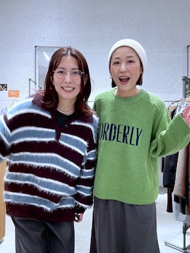 「アイテム（ママ＆ベビー）」を使った、たかね。さん（レディース・170cm）の冬コーディネート