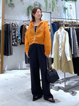 「アイテム（パンプス）」を使った、たかね。さん（レディース・170cm）の夏コーディネート