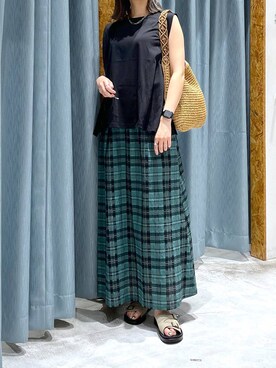 たかね。さん（レディース・169cm）の夏コーディネート