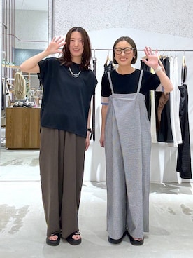 「LEPSIM（レプシィム）のステンレス3WAYロングネックレス　603709（ネックレス、シルバー系）」を使った、たかね。さん（レディース・170cm）の春コーディネート