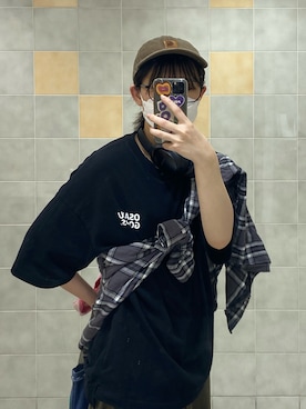 「Abercrombie&Fitch（アバークロンビーアンドフィッチ）のアイテム（バッグ）」を使った、野比のび太さん（レディース・161cm）の春コーディネート