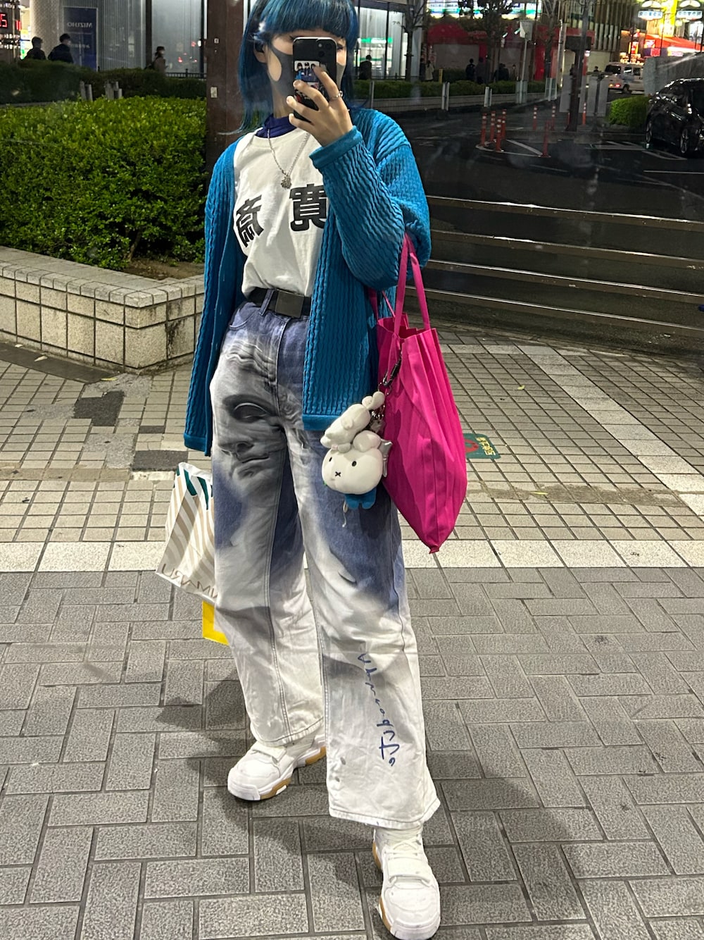「KANSAI YAMAMOTO、山本寛斎、イッセイミヤケ、ISSEY MIYAKE、カジュアル、休日スタイル、パンツコーデ、自撮り、スニーカー、いいね、save、フォローお願いします🤑、おしゃれさんと繋がりたい、ootd」｜「TSURUYAの《Kappa》ｽﾆｰｶｰ（スニーカー、ホワイト系）」を使った、ZONOさん（レディース・166cm）の夏コーディネートの1枚目の写真