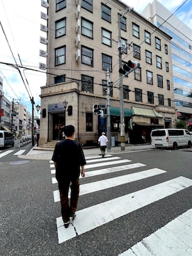 「MARGARET HOWELL（マーガレットハウエル）のアイテム」を使った、ポム太郎さん（メンズ・165cm）の秋コーディネート