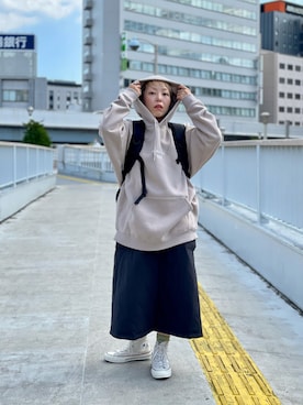 「MANASTASH（マナスタッシュ）のアイテム（ワンピース/ドレス）」を使った、yamaayuさん（レディース・151cm）の秋コーディネート