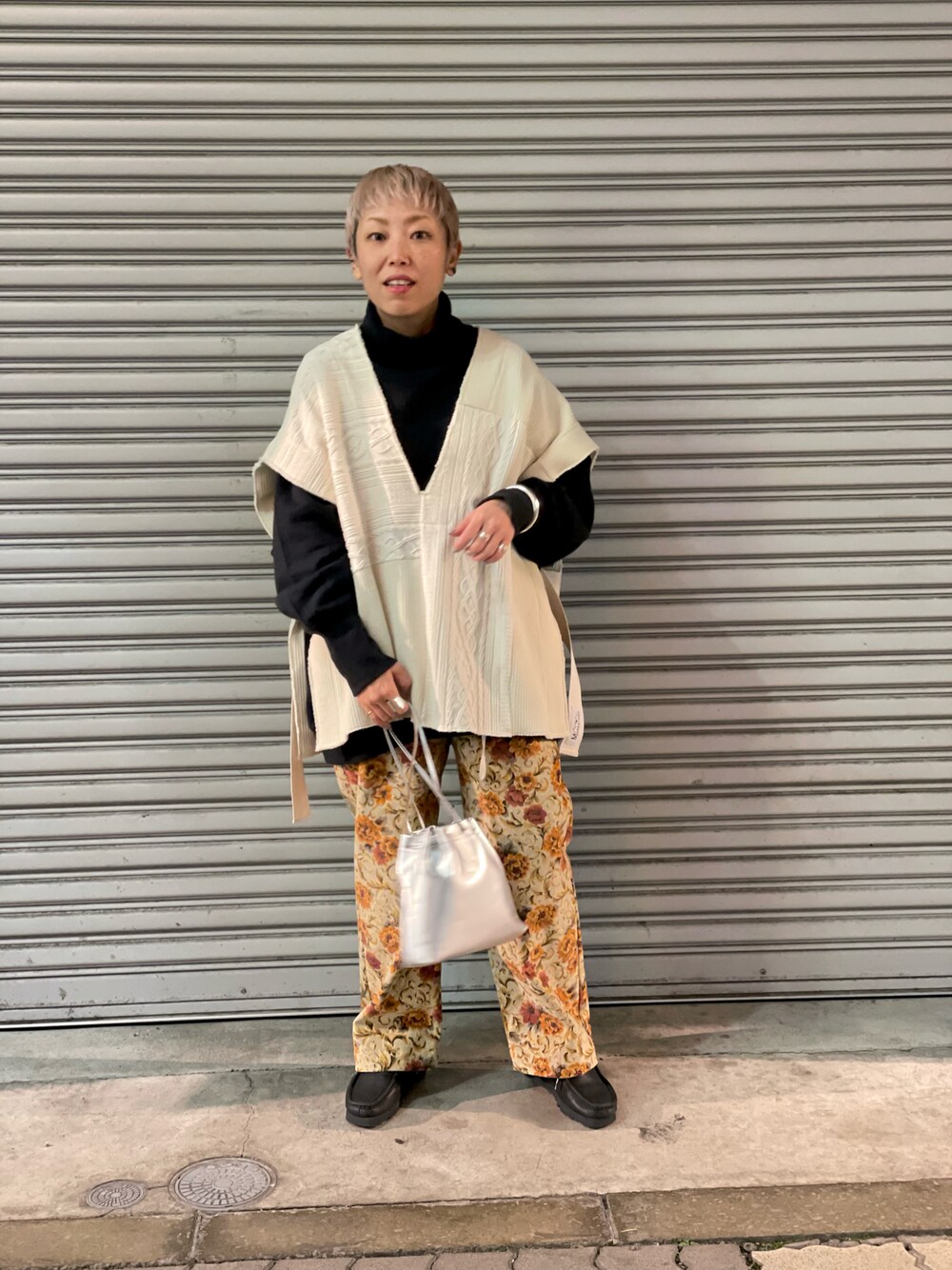 ニット セーター MANASTASH(マナスタッシュ)　W's PATCHWORK VEST　パッチワークベスト レディース MANASTASH ニット セーター MANASTASH(マナスタッシュ) W's