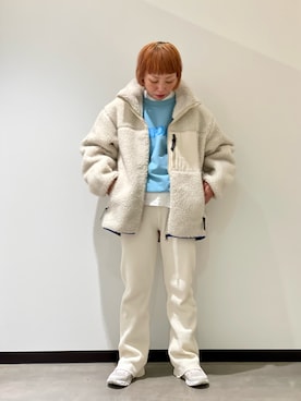 「MANASTASH（マナスタッシュ）のアイテム（ジャケット/アウター）」を使った、yamaayuさん（レディース・151cm）の冬コーディネート
