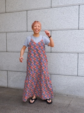 「MANASTASH（マナスタッシュ）のアイテム（ワンピース/ドレス）」を使った、yamaayuさん（レディース・151cm）の春コーディネート