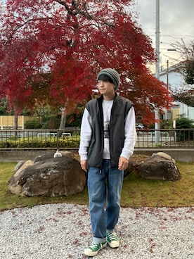 「JOURNAL STANDARD（ジャーナルスタンダード）のアイテム（トップス）」を使った、kazukiさん（メンズ・165cm）の春コーディネート