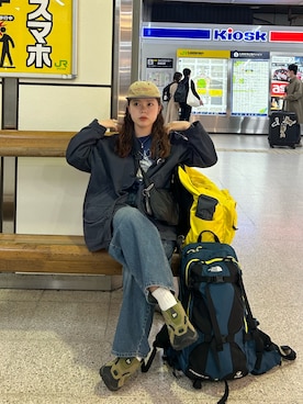 「アイテム（ブルゾン）」を使った、sumireさん（レディース・157cm）の秋コーディネート