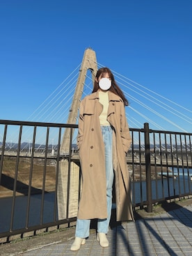 「ISOOK（アイスー）のアイテム（ジャケット/アウター）」を使った、ナオさん（レディース・165cm）の春コーディネート