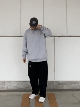 「TENBOX（テンボックス）のアイテム（スニーカー）」を使った、＝＝トム＝＝さん（メンズ・174cm）の冬コーディネート