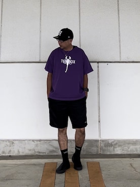 「TENBOX（テンボックス）のアイテム」を使った、＝＝トム＝＝さん（メンズ・174cm）の夏コーディネート