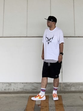 「VANS（バンズ）のアイテム（パンツ）」を使った、＝＝トム＝＝さん（メンズ・174cm）の夏コーディネート