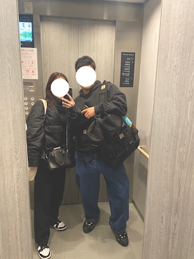 「BEAMS（ビームス）のアイテム（ブルゾン）」を使った、Mさん（レディース・154cm）の春コーディネート