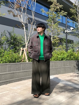 「SENSE OF PLACE by URBAN RESEARCH（センスオブプレイスバイアーバンリサーチ）のアイテム（ブルゾン）」を使った、ぺいさん（メンズ・173cm）の秋コーディネート