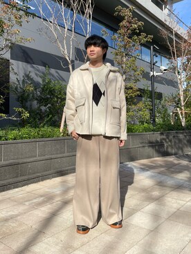 「SENSE OF PLACE by URBAN RESEARCH（センスオブプレイスバイアーバンリサーチ）のアイテム（ブルゾン）」を使った、ぺいさん（メンズ・173cm）の冬コーディネート