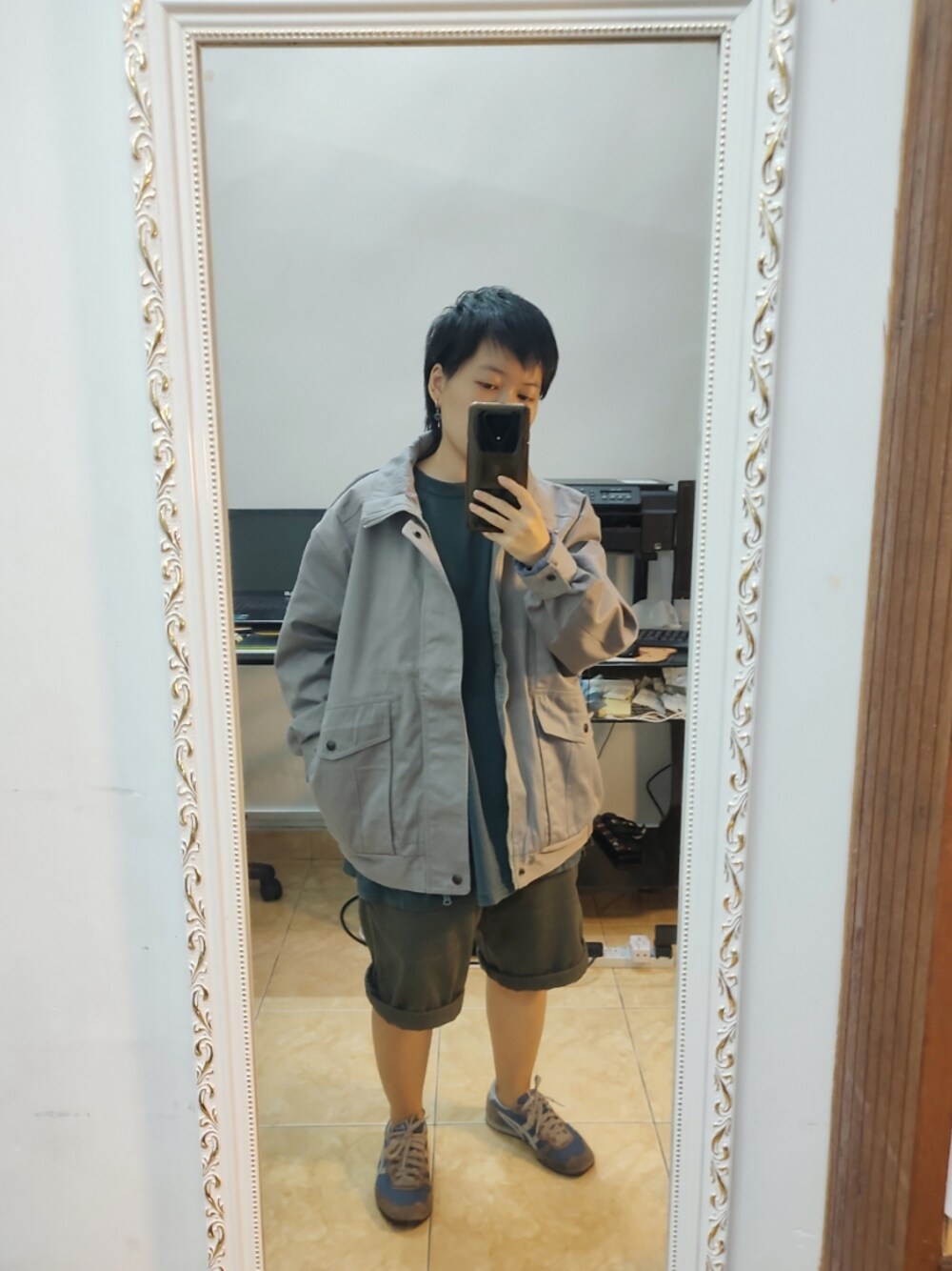「低身長、低身長コーデ、低身長女子」｜「Onitsuka Tigerのアイテム（シューズ、その他）」を使った、MEATさん（レディース・142cm）の秋コーディネートの1枚目の写真