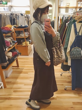 「アイテム（ワンピース/ドレス）」を使った、ゆんさん（レディース・154cm・40代）の秋コーディネート